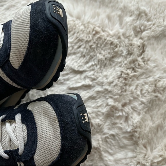 Dada Supreme Navy Suede & White Fabric Retro Style Sneakers.  Size 7.5 - Picture 7 of 13